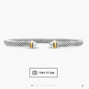 Classic Cable Bracelet with Gold and Silver Accents